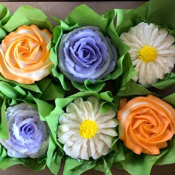 The Giving Cake - Santa Cruz Fancy Flower Cupcakes supporting Santa Cruz County nonprofits